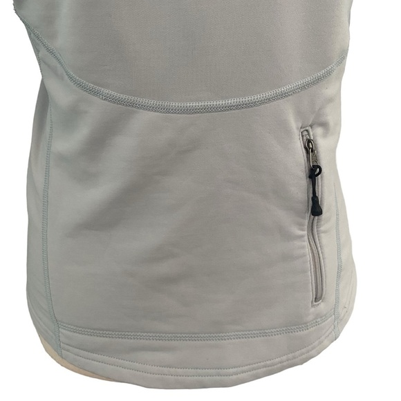 Patagonia Women’s 1/2 Zip Tech Pullover Top Cycling Pocket Sz Small Blue Gray - Picture 7 of 12